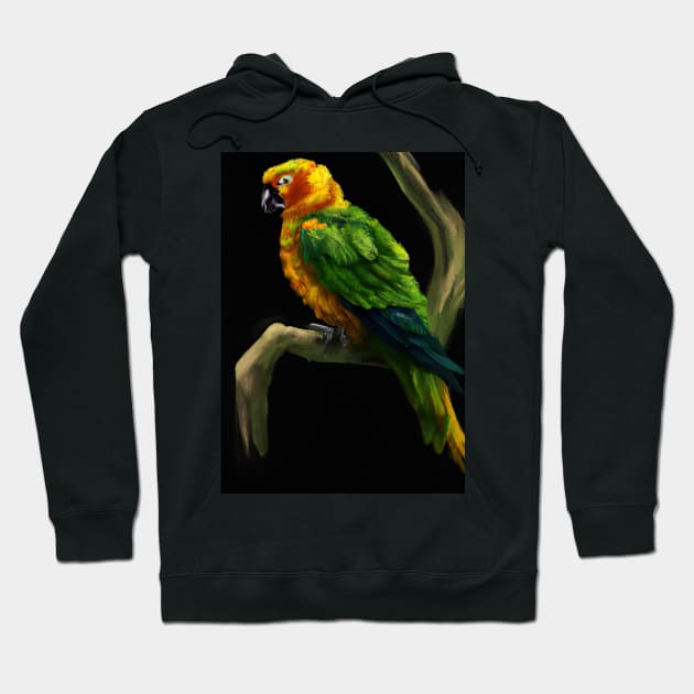 Parrot on a Tree Hoodie by maxcode